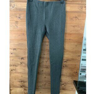 NIRA PONTE KNIT SKINNY GREY LEGGINGS BACK SLIT WOMEN'S XS LILLY PULITZER
